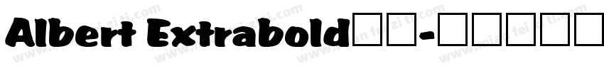 Albert Extrabold字体字体转换